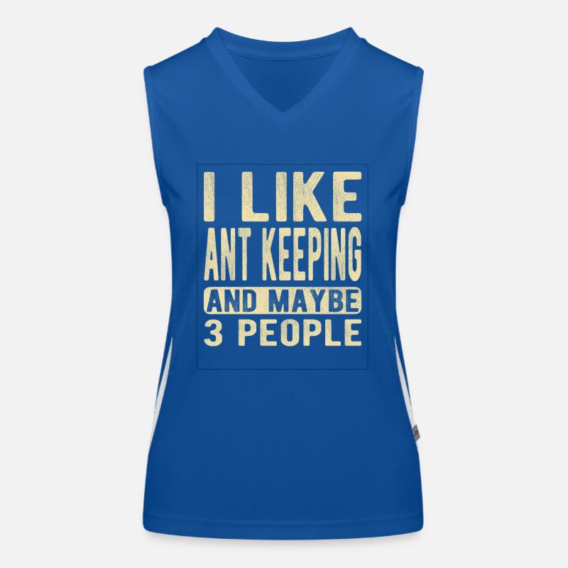 Ant keeping Saying Women's Functional Contrast Tank Top