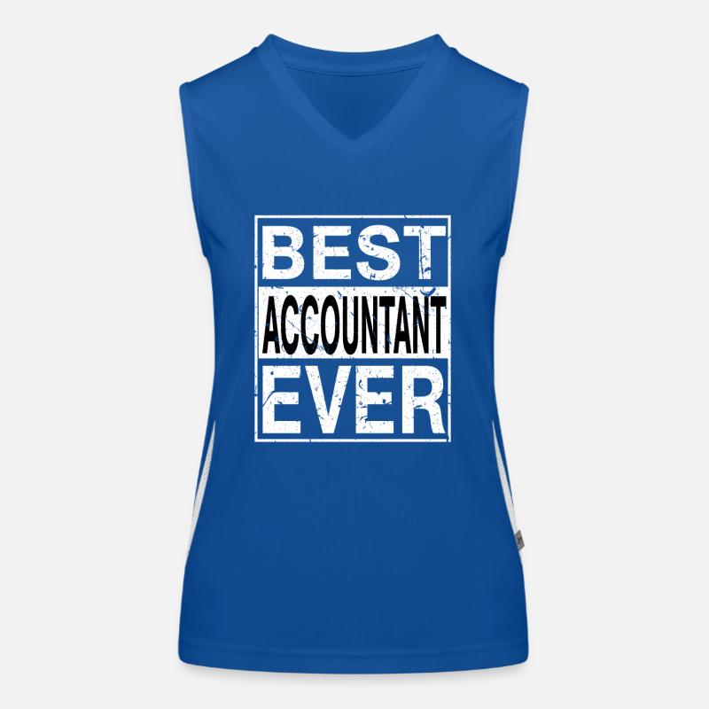 Meilleur comptable de tous les temps Cadeau de comptable Débardeur respirant contrasté Femme
