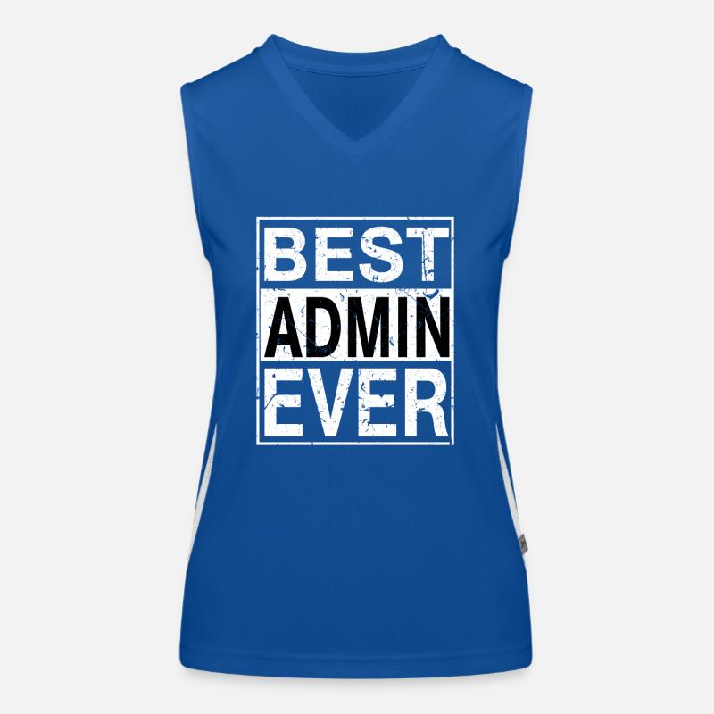 Best Admin Ever Admin Gift Women's Functional Contrast Tank Top