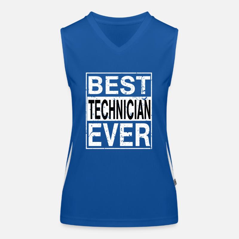 Bestes Techniker-Geschenk aller Zeiten Funktionelles Kontrast-Tank Top für Frauen