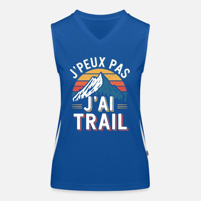 J'peux pas, j'ai trail Débardeur respirant contrasté Femme