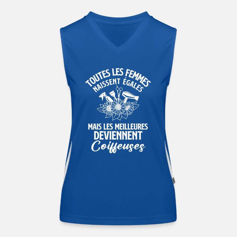 Les meilleures deviennent coiffeuses Débardeur respirant contrasté Femme