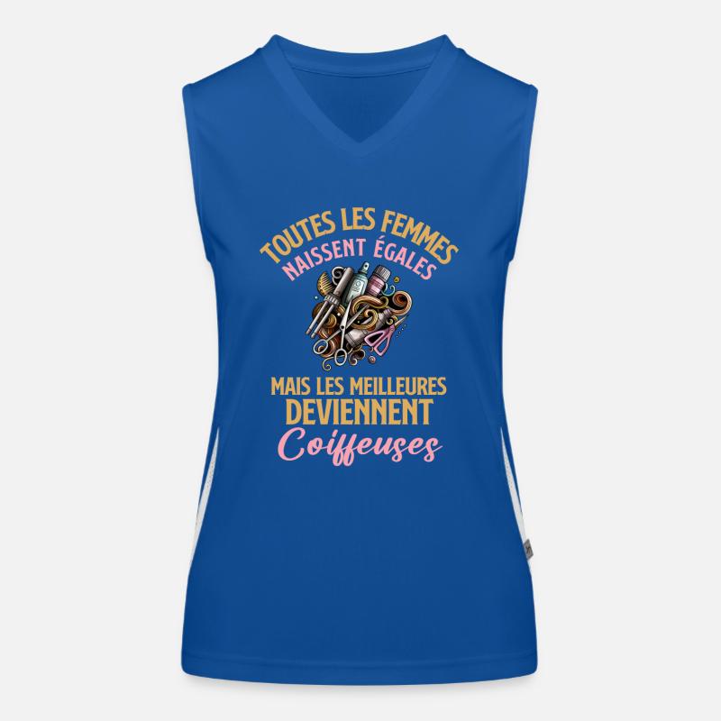 Les meilleures deviennent coiffeuses Débardeur respirant contrasté Femme