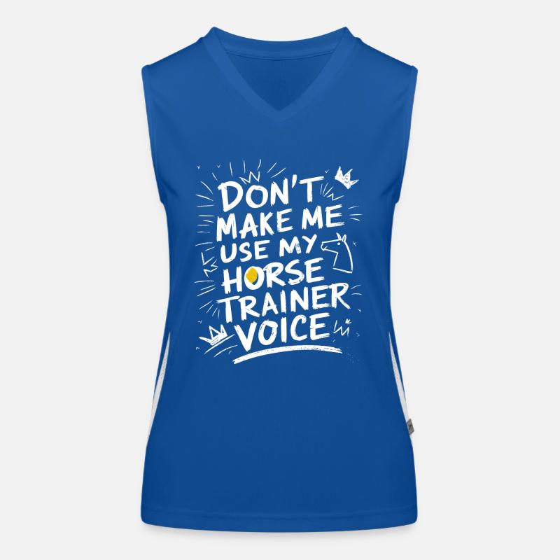 For strong riding trainers with personality Women's Functional Contrast Tank Top