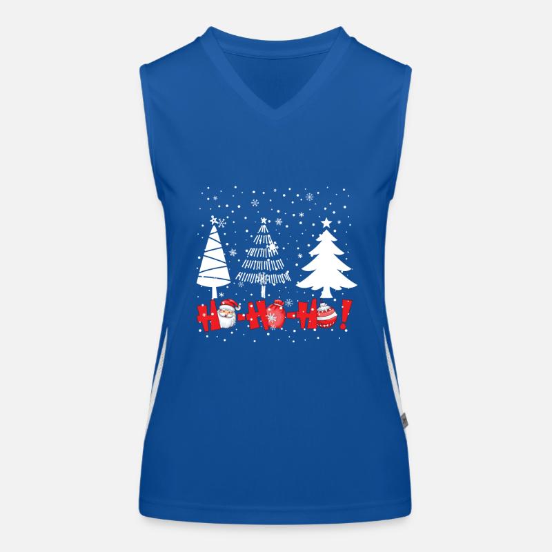 Hohoho Christmas Trees Women's Functional Contrast Tank Top