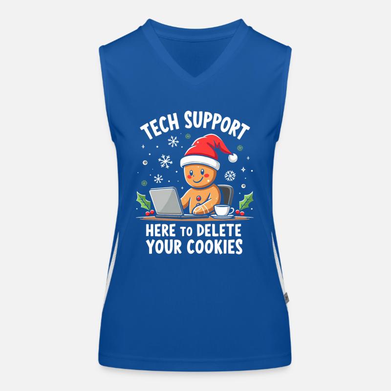 Tech Support, I'm here to delete your cookies Funktionelles Kontrast-Tank Top für Frauen