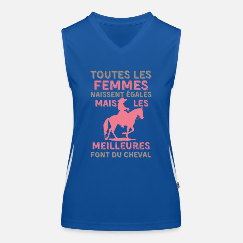 Femme cheval équitation Débardeur respirant contrasté Femme
