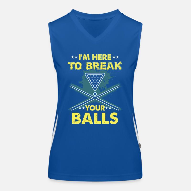 Billardspieler Geschenk Billard Queue Billardtisch Funktionelles Kontrast-Tank Top für Frauen