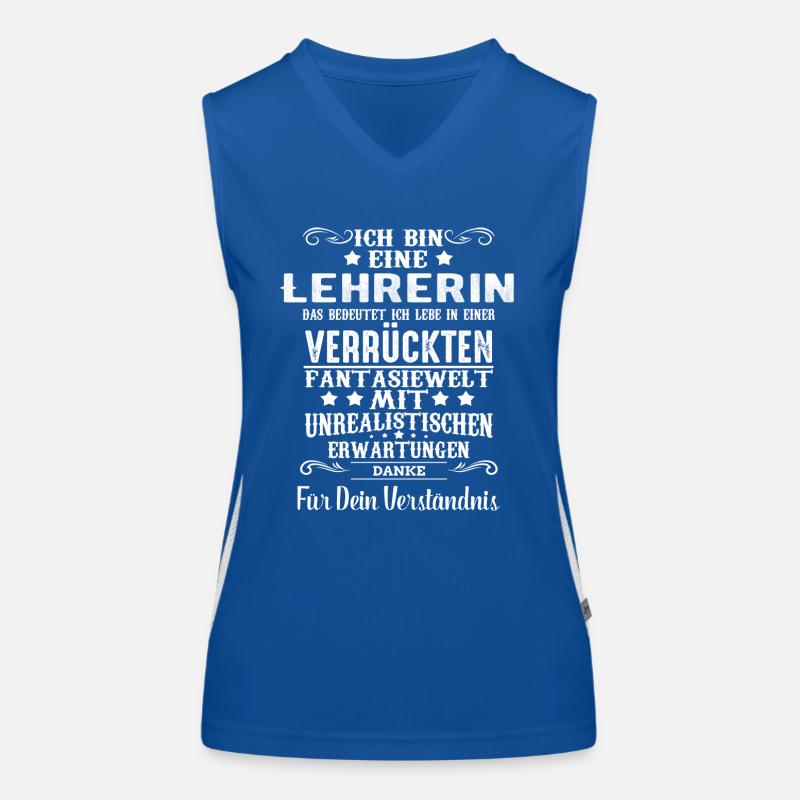 ich bin eine Lehrerin Funktionelles Kontrast-Tank Top für Frauen