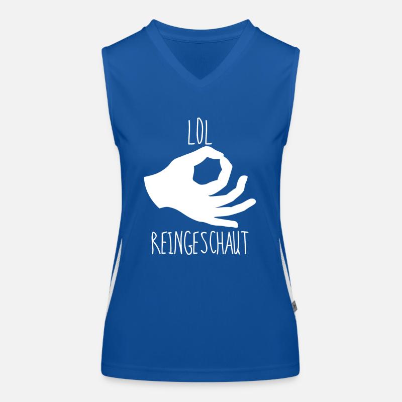 Lol reingeschaut hallo i bims Geschenk Funktionelles Kontrast-Tank Top für Frauen