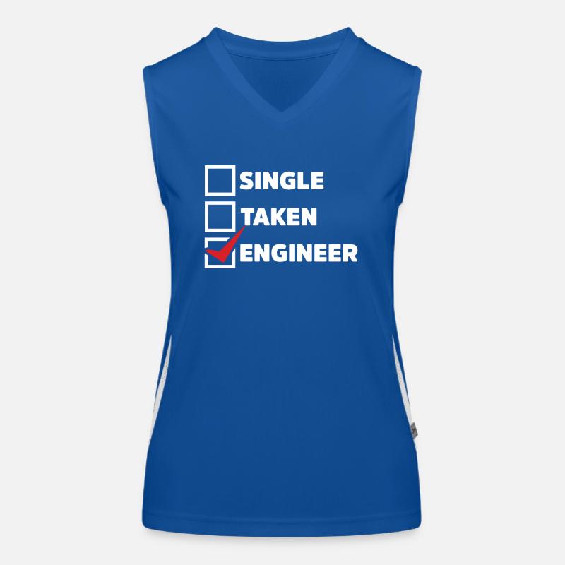 Single Taken Engineer Funktionelles Kontrast-Tank Top für Frauen