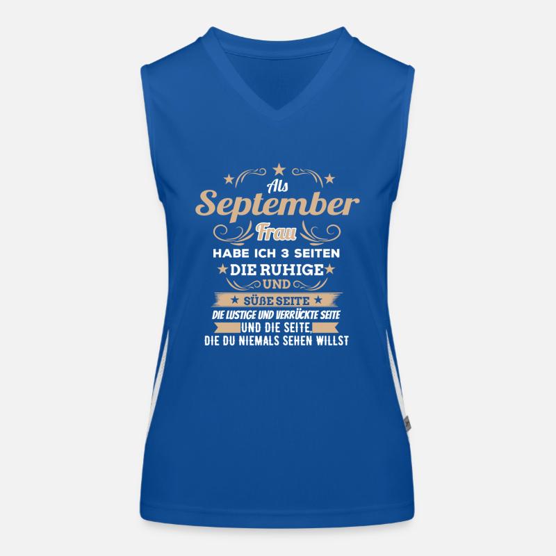 Als September Frau habe ich 3 Seiten Geschenk Funktionelles Kontrast-Tank Top für Frauen