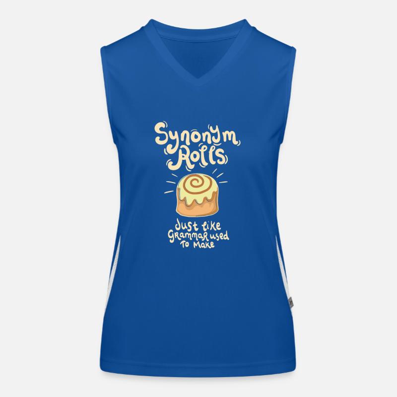 Synonym Rolls Wortspiel Geschenk Englisch Lehrer Funktionelles Kontrast-Tank Top für Frauen
