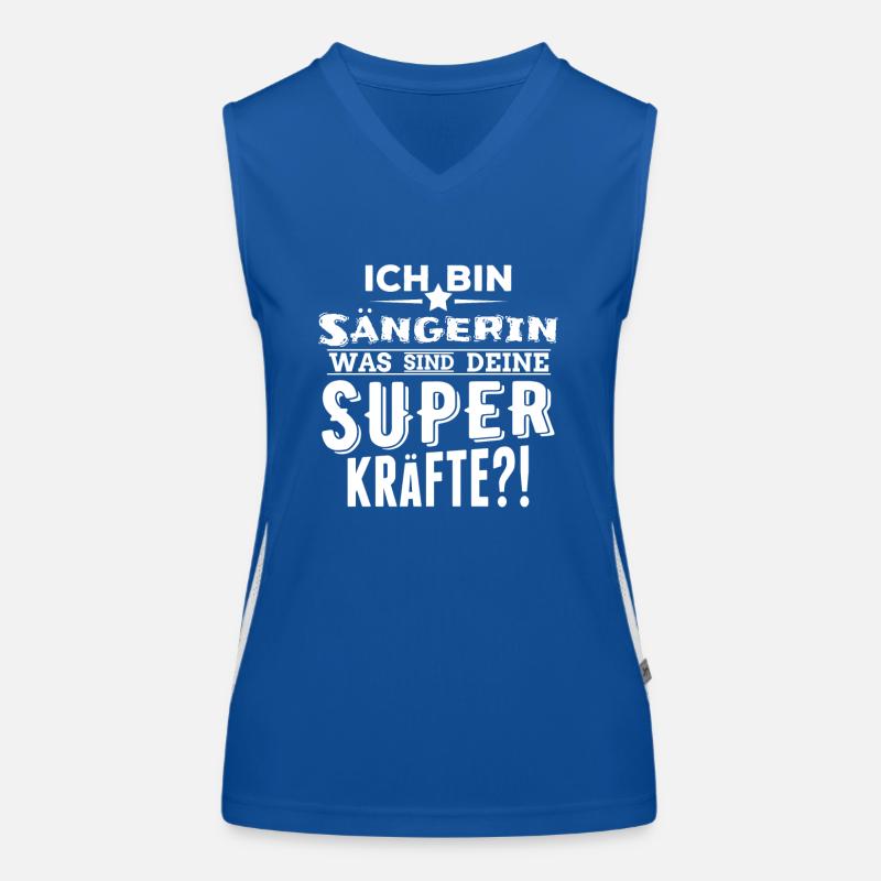 ich bin Sängerin - was sind deine Superkräfte Funktionelles Kontrast-Tank Top für Frauen