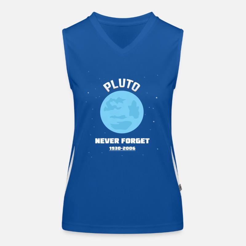 PLUTO NEVER FORGET 1930-2006 Women's Functional Contrast Tank Top