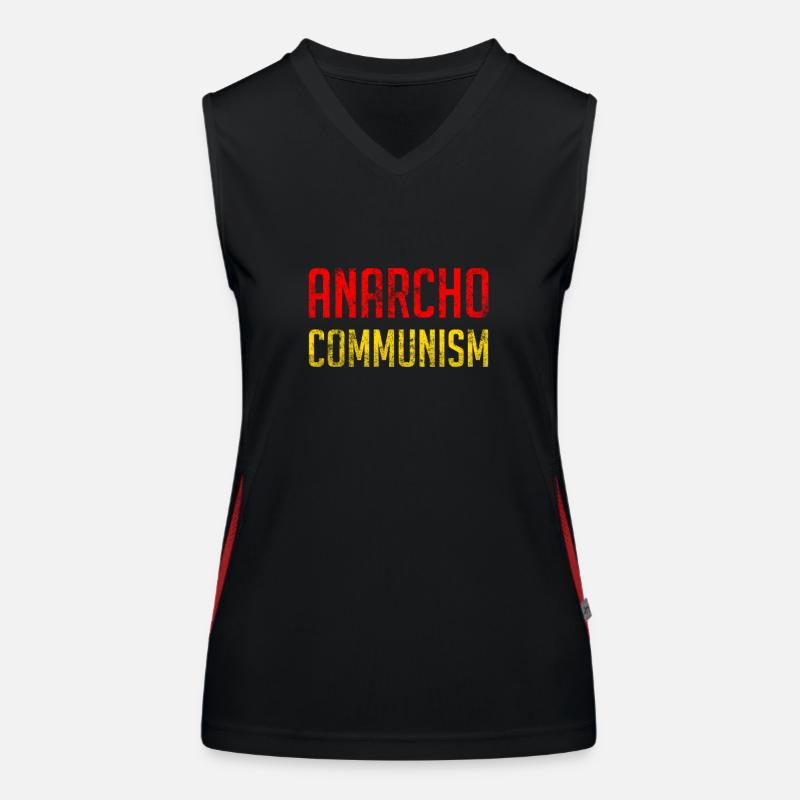 Anarchokommunismus Funktionelles Kontrast-Tank Top für Frauen