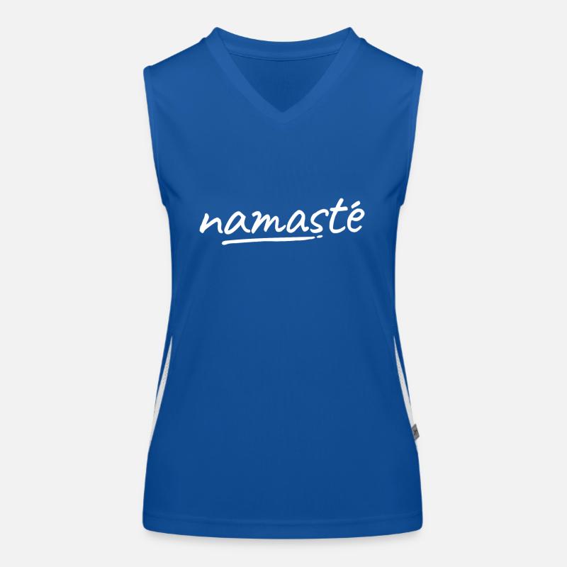 Namaste - Blanc Débardeur respirant contrasté Femme