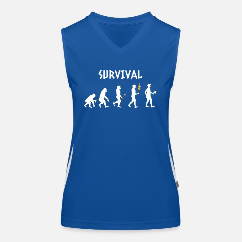 Geek - Evolution - Gamer - Funny - Gift Women's Functional Contrast Tank Top