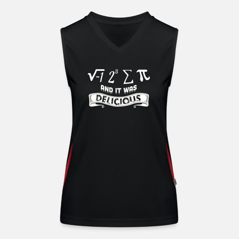 Ich aß etwas Kuchen und es war köstlich Pi Tag Math Funktionelles Kontrast-Tank Top für Frauen