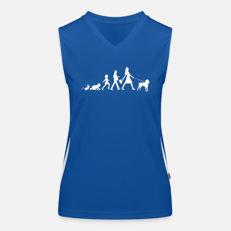 Wirehaired Pointer Gifts Grow Evolution Women's Functional Contrast Tank Top