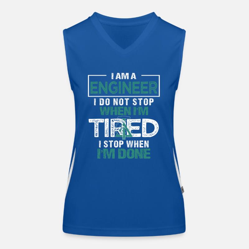 Ingenieur oder Ingenieurin Funktionelles Kontrast-Tank Top für Frauen