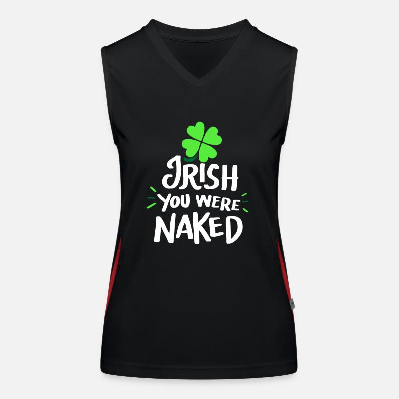 Funny St. Patrick's Day shirt Women's Functional Contrast Tank Top