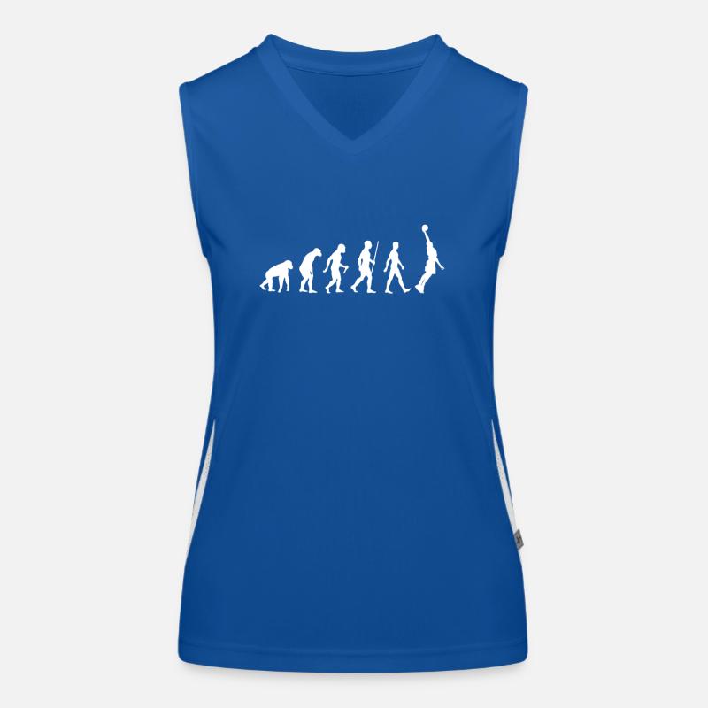 Basketball Evolution Gift Women's Functional Contrast Tank Top
