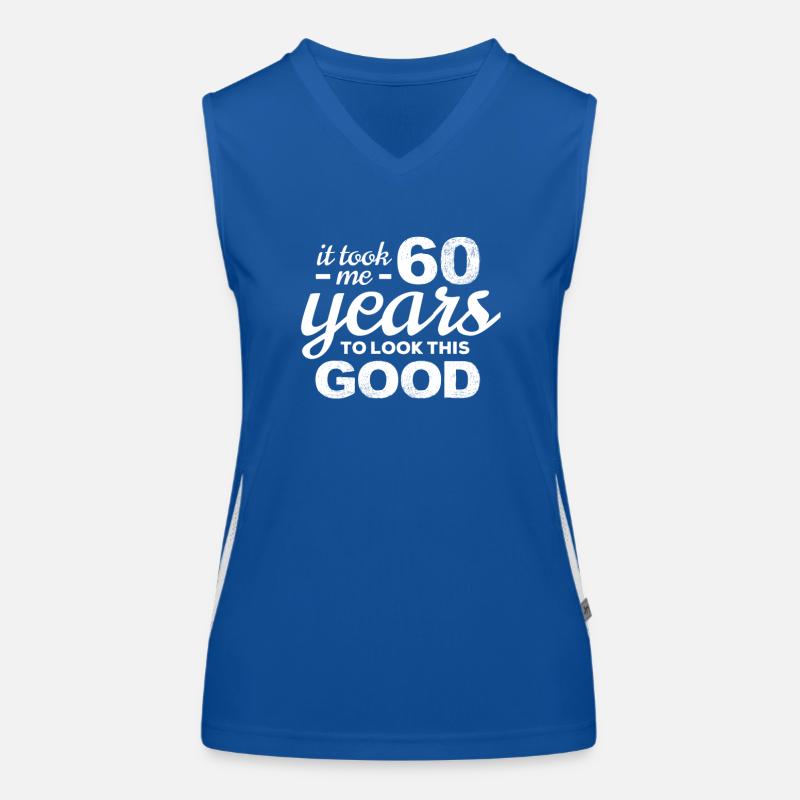 60 Jahre 60. Geburtstag Funktionelles Kontrast-Tank Top für Frauen