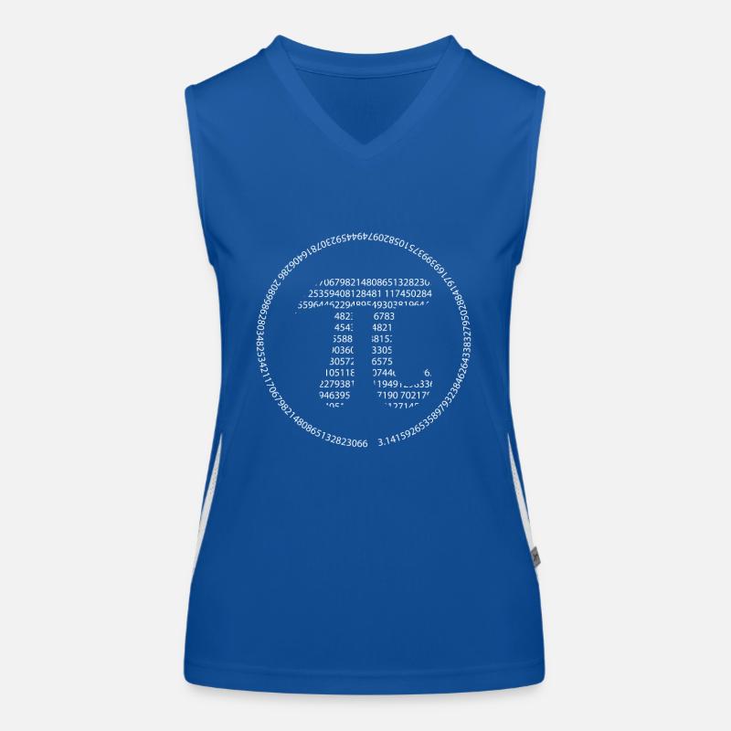 Pi - Pi Day - white Women's Functional Contrast Tank Top
