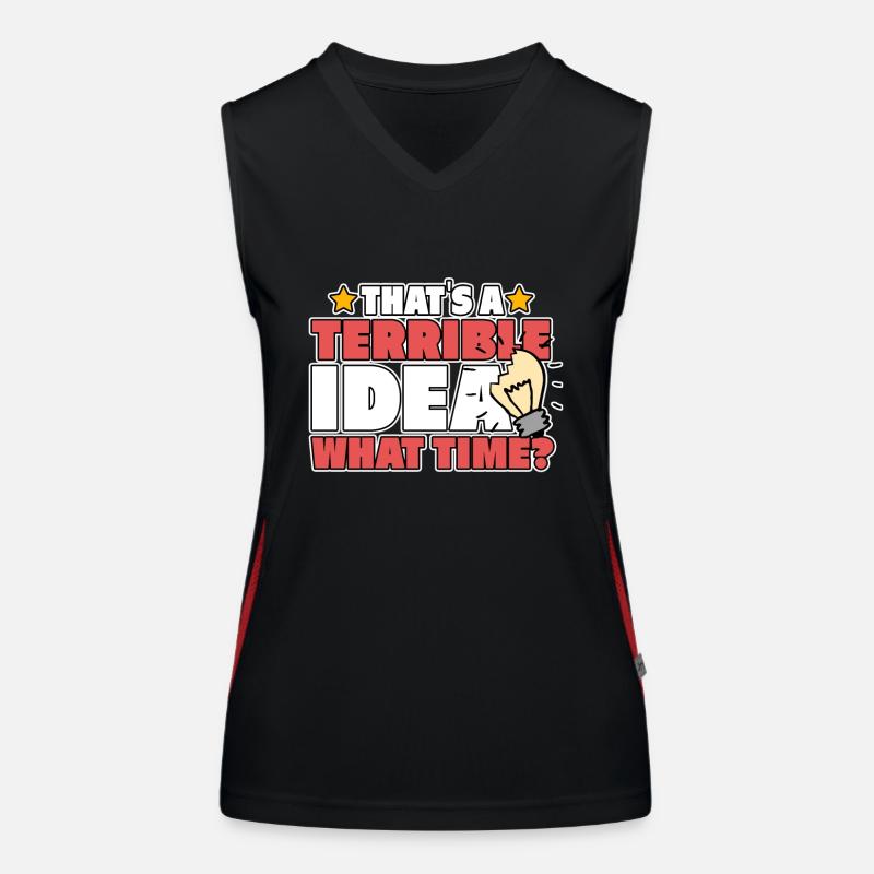 IDEA TERRIBLE Débardeur respirant contrasté Femme