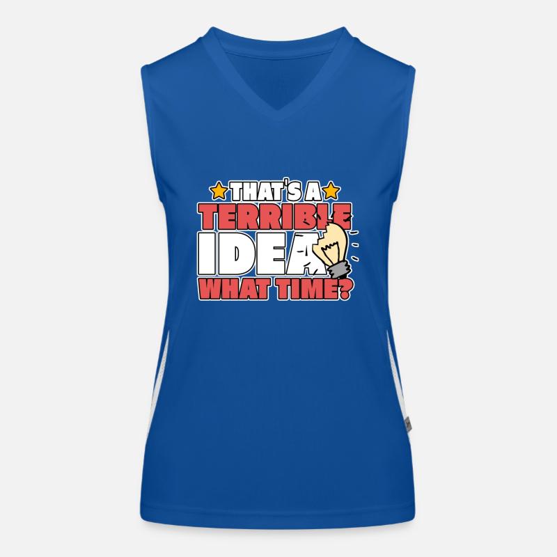 TERRIBLE IDEA Funktionelles Kontrast-Tank Top für Frauen