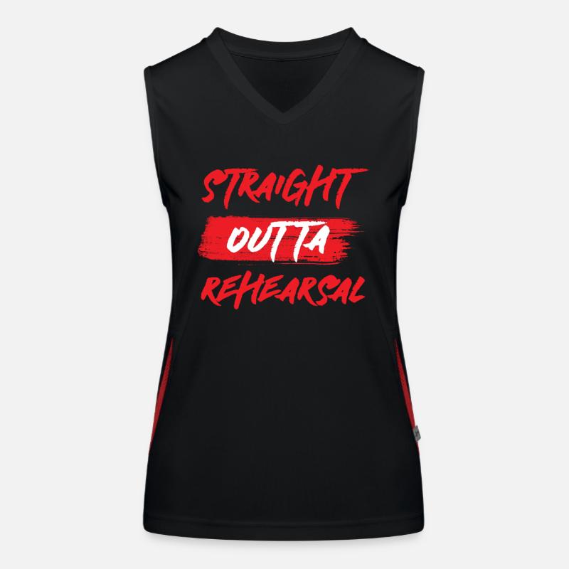 Musical - Actors - Acting - Casting Women's Functional Contrast Tank Top