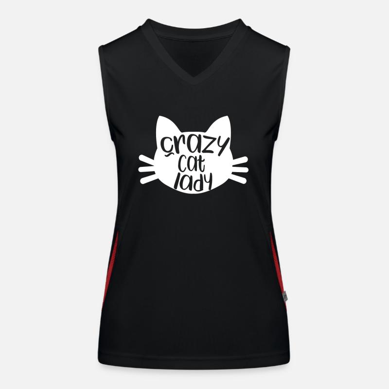 Crazy Cat Lady Cat Cats Gift Women's Functional Contrast Tank Top
