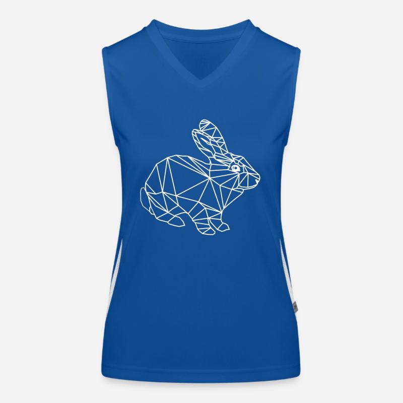 lapin low poly Débardeur respirant contrasté Femme