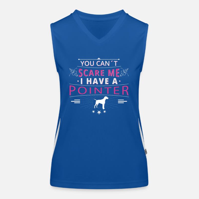 Pointer anglais Pointer peur Débardeur respirant contrasté Femme