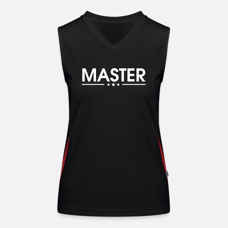 Master, Bachelor, Degree, Women's Functional Contrast Tank Top