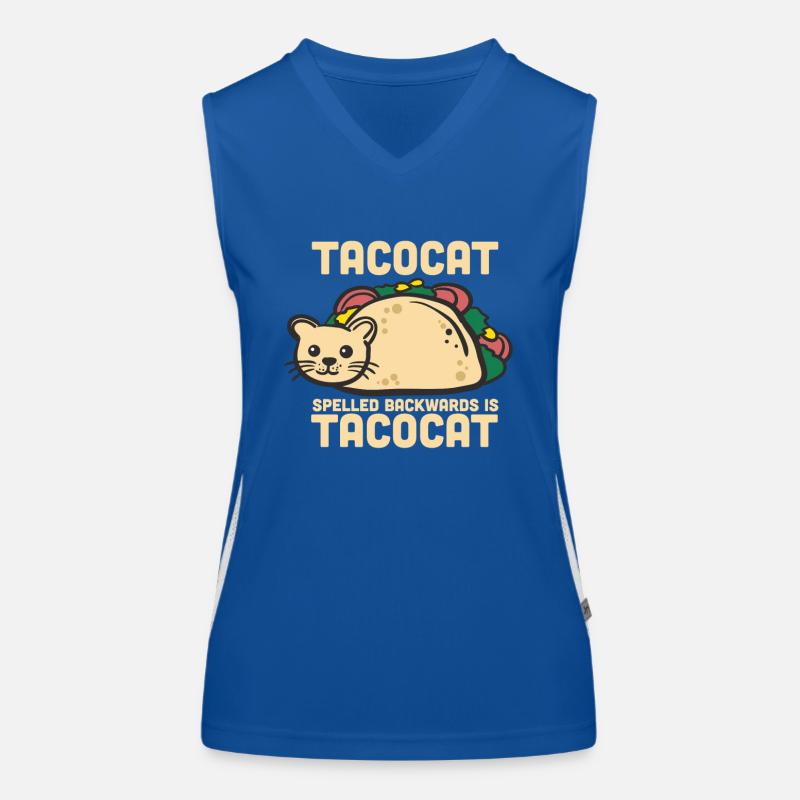Tacocat - cadeau de gueule de bois de chat de taco Débardeur respirant contrasté Femme