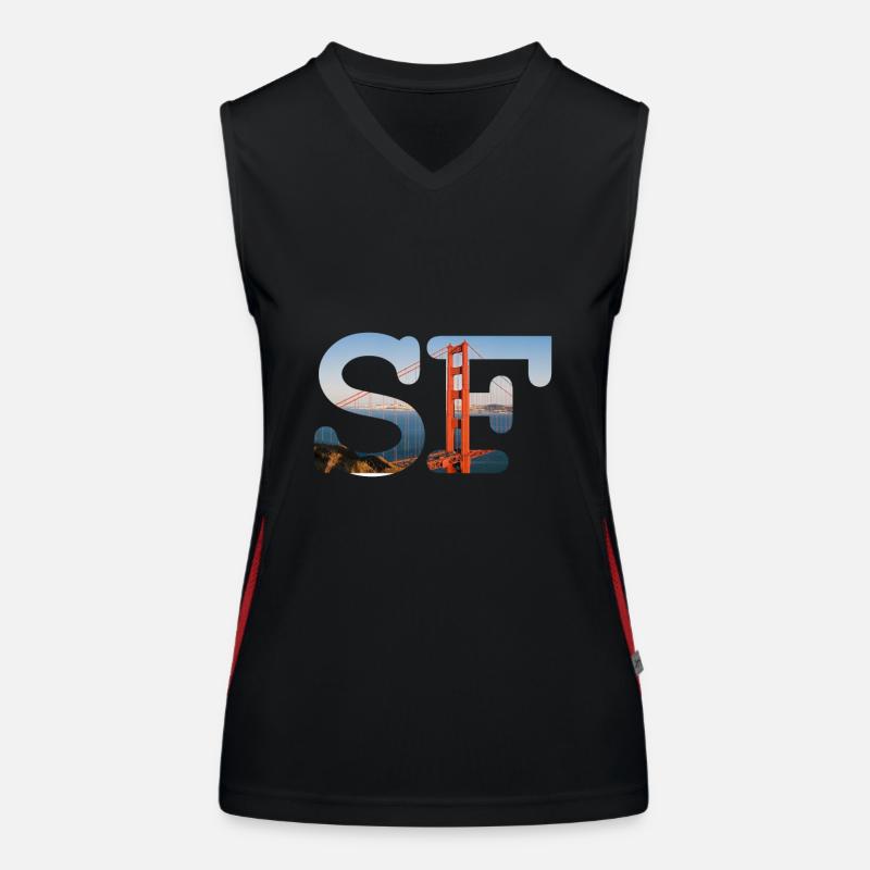 San Francisco Débardeur respirant contrasté Femme