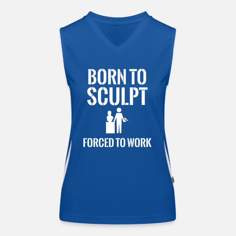 Bildhauer - Bildhauerei - Steinmetz - Geschenk Funktionelles Kontrast-Tank Top für Frauen