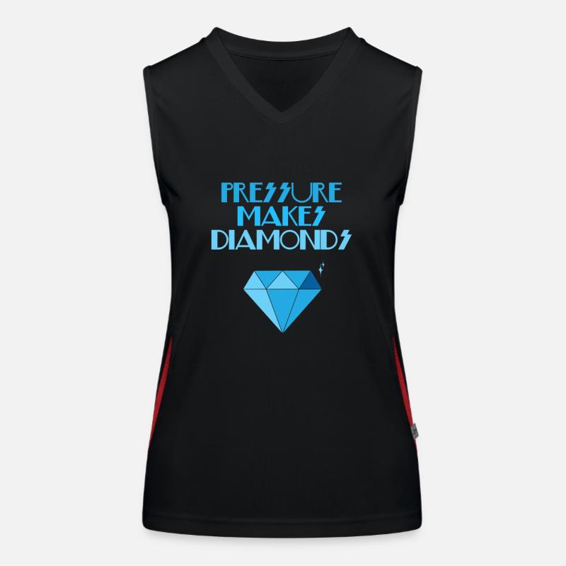Diamonds - Diamonds - Diamond - Print Women's Functional Contrast Tank Top