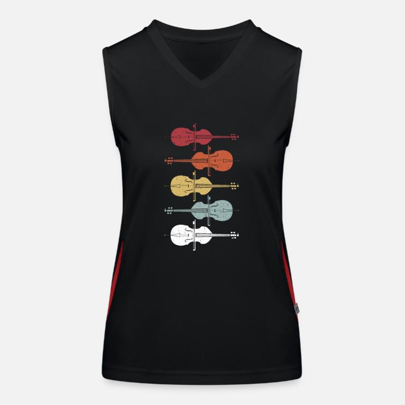 Kontrabass Funktionelles Kontrast-Tank Top für Frauen