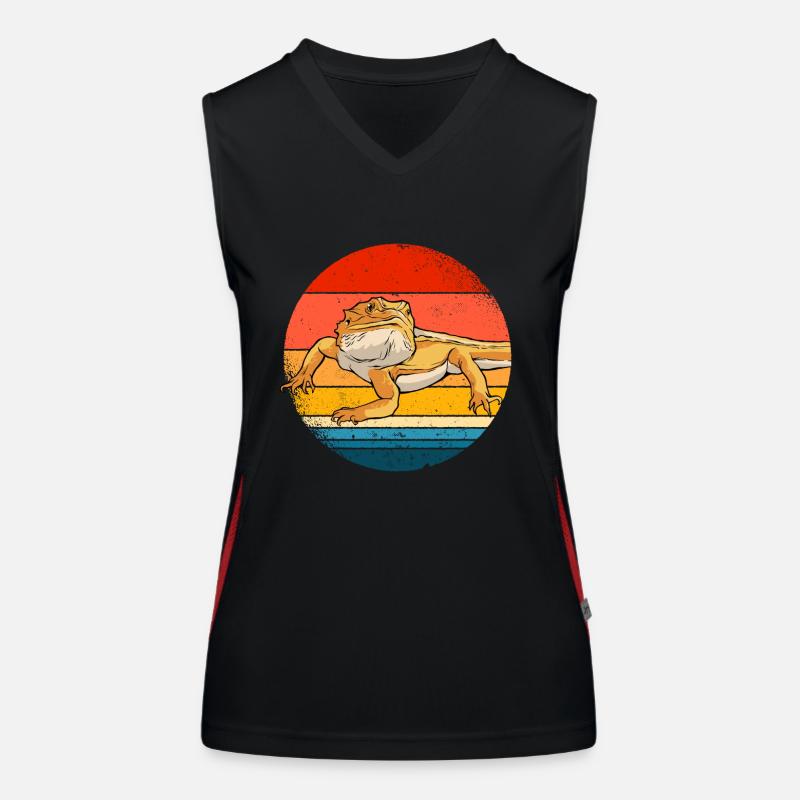 Bartagame Funktionelles Kontrast-Tank Top für Frauen