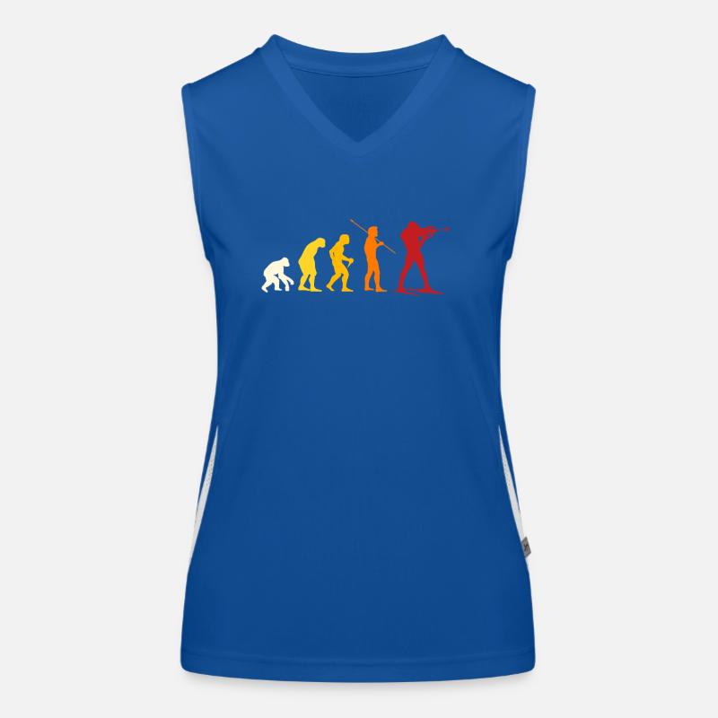 Biathlon Evolution Funktionelles Kontrast-Tank Top für Frauen