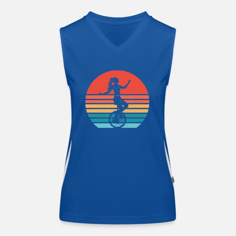 Einrad Funktionelles Kontrast-Tank Top für Frauen