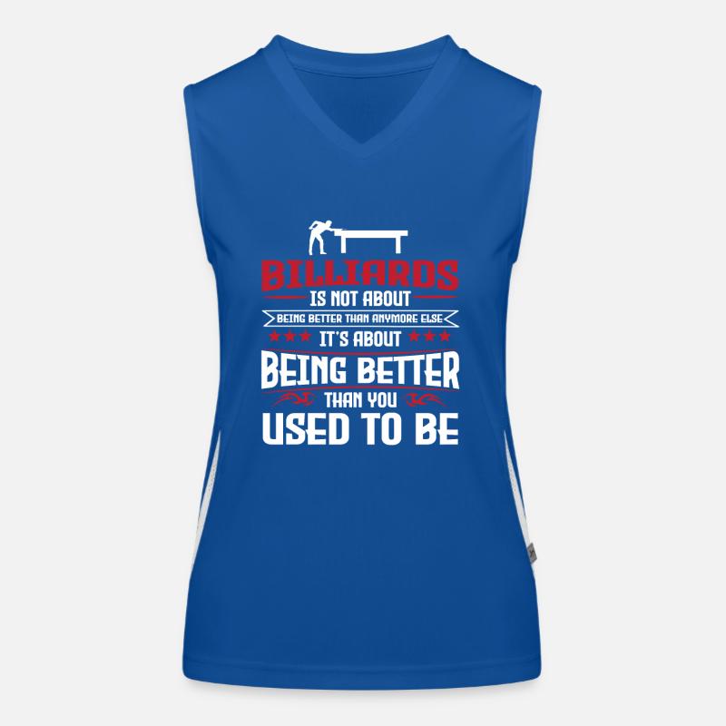 Billard Débardeur respirant contrasté Femme