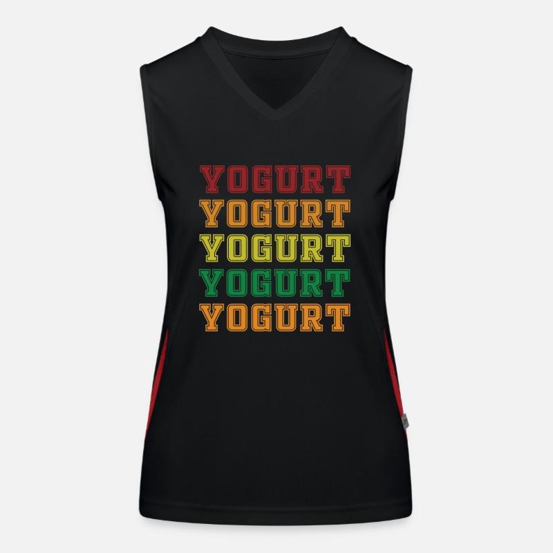 Joghurt Funktionelles Kontrast-Tank Top für Frauen
