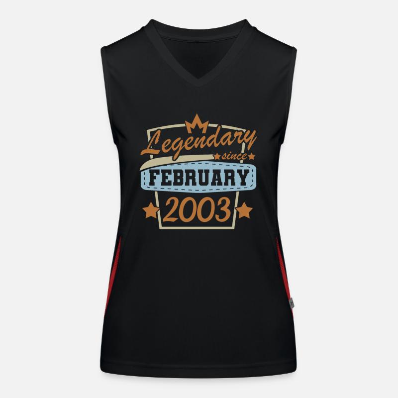 Février 2003 rétro Débardeur respirant contrasté Femme