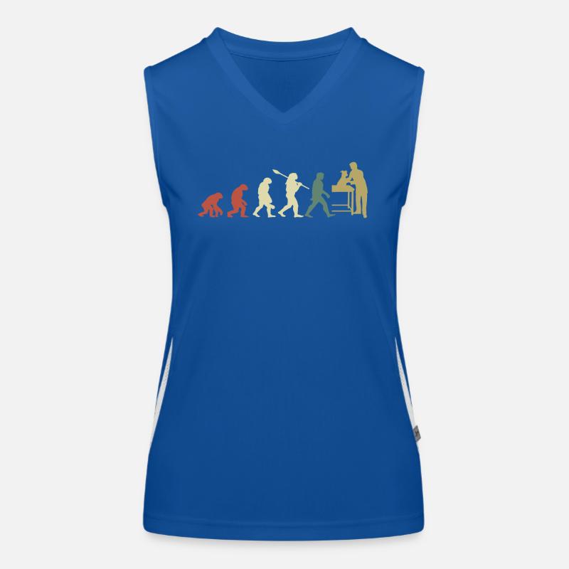 Veterinary Evolution Geschenk für Tierärzte Funktionelles Kontrast-Tank Top für Frauen
