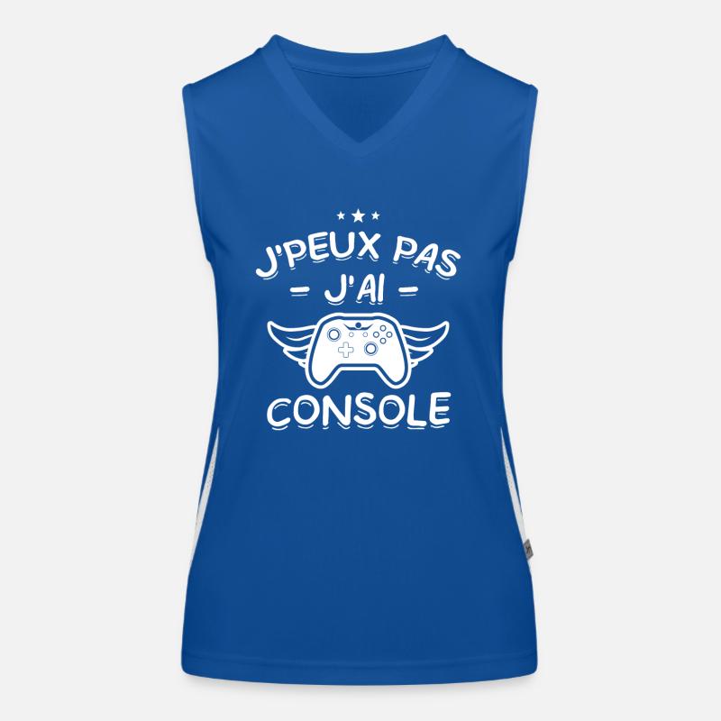 J'Peux Pas ! J'Ai Console 🎮 Débardeur respirant contrasté Femme