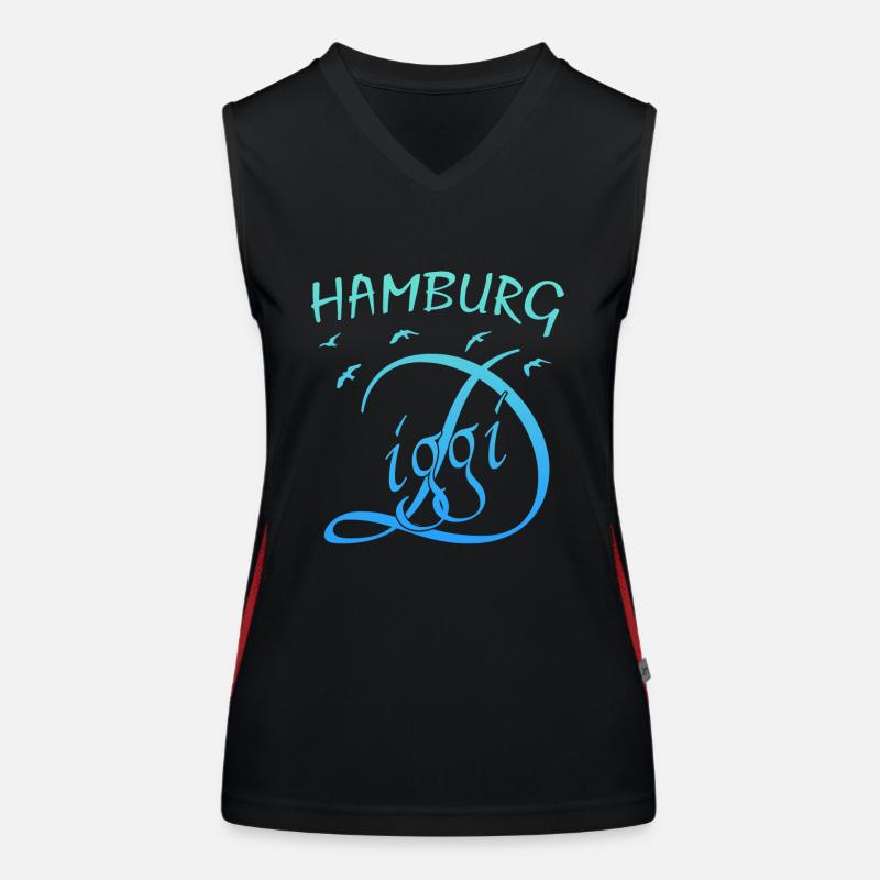 Hamburg Funktionelles Kontrast-Tank Top für Frauen